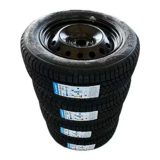 Set complet de iarnă 16" pentru Dacia Stepway, Dacia Jogger, 4 jante oțel + 4 anvelope iarnă 205 60 r16 Sunny 96H XL