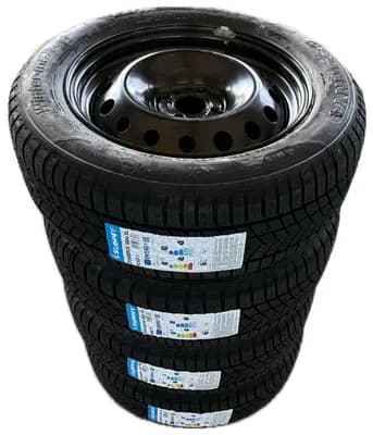 Set complet de iarnă 16" pentru Dacia Stepway, Dacia Jogger, 4 jante oțel + 4 anvelope iarnă 205 60 r16 Sunny 96H XL
