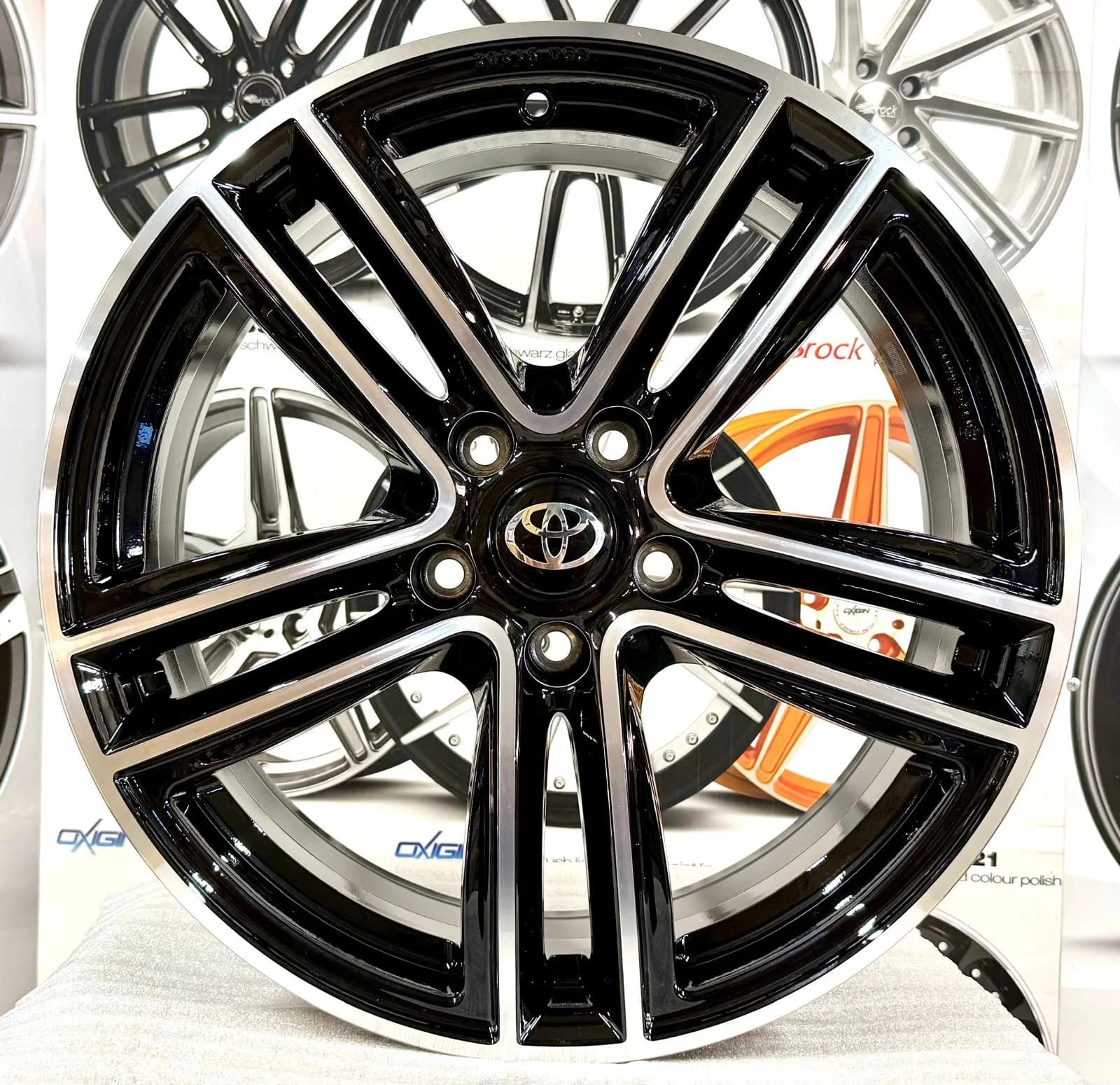 Jante aliaj Toyota Rav 4, Rav 4 Hybrid, Corolla Cross, Yaris Cross, Camry, Chr new, 18", bicolore
