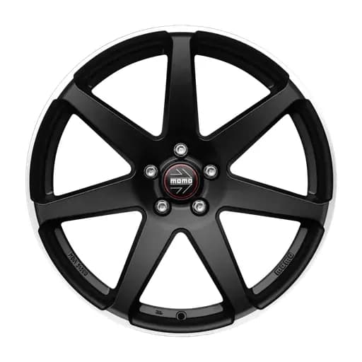 MOMO Seven Matt Black Polished
