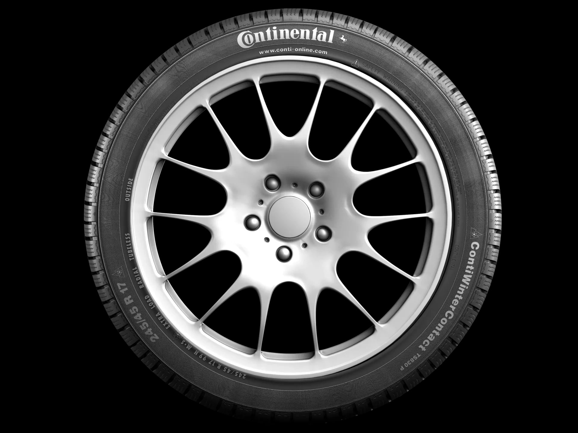 205/55 R17 CONTINENTAL ContiWinterContact TS 830 P 95H  (D,C,72)