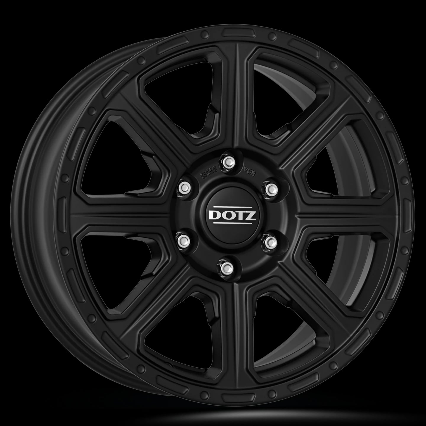 Jantă aliaj DOTZ 4x4 Kalahari Black 8J × R17, 6x139.7, ET20