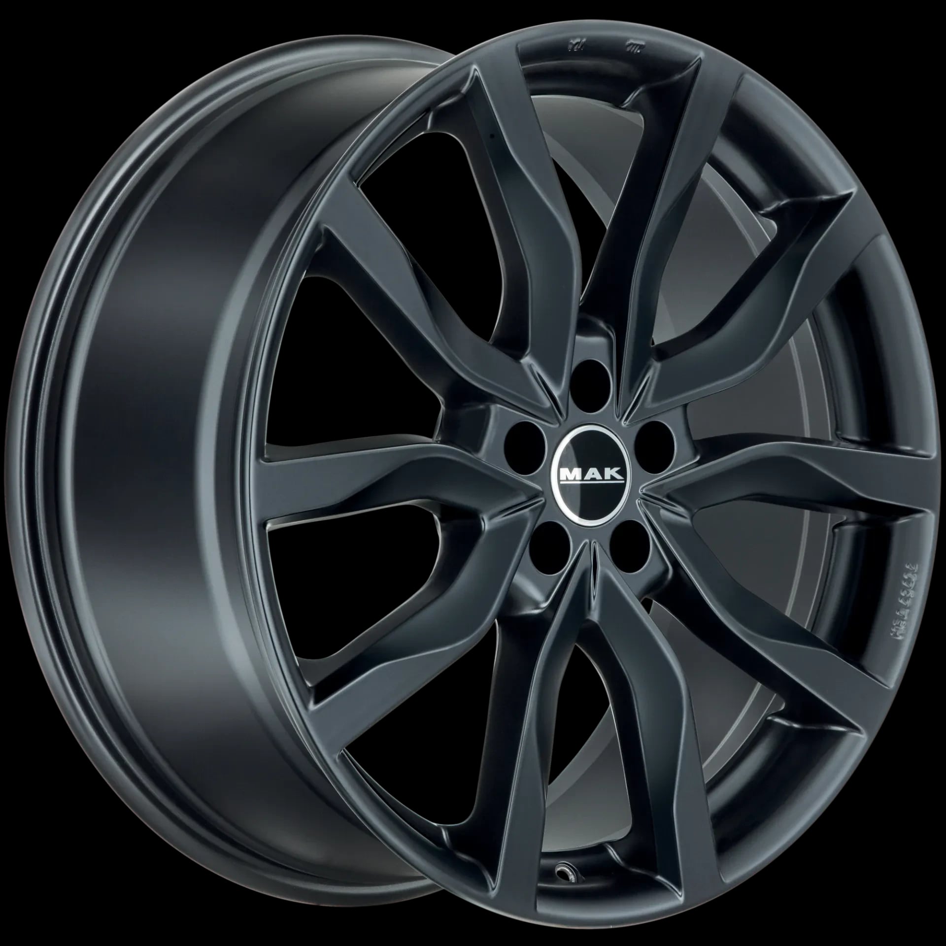 Jantă aliaj MAK HIGHLANDS MATT BLACK 9.5J × R20, 5x120, ET53