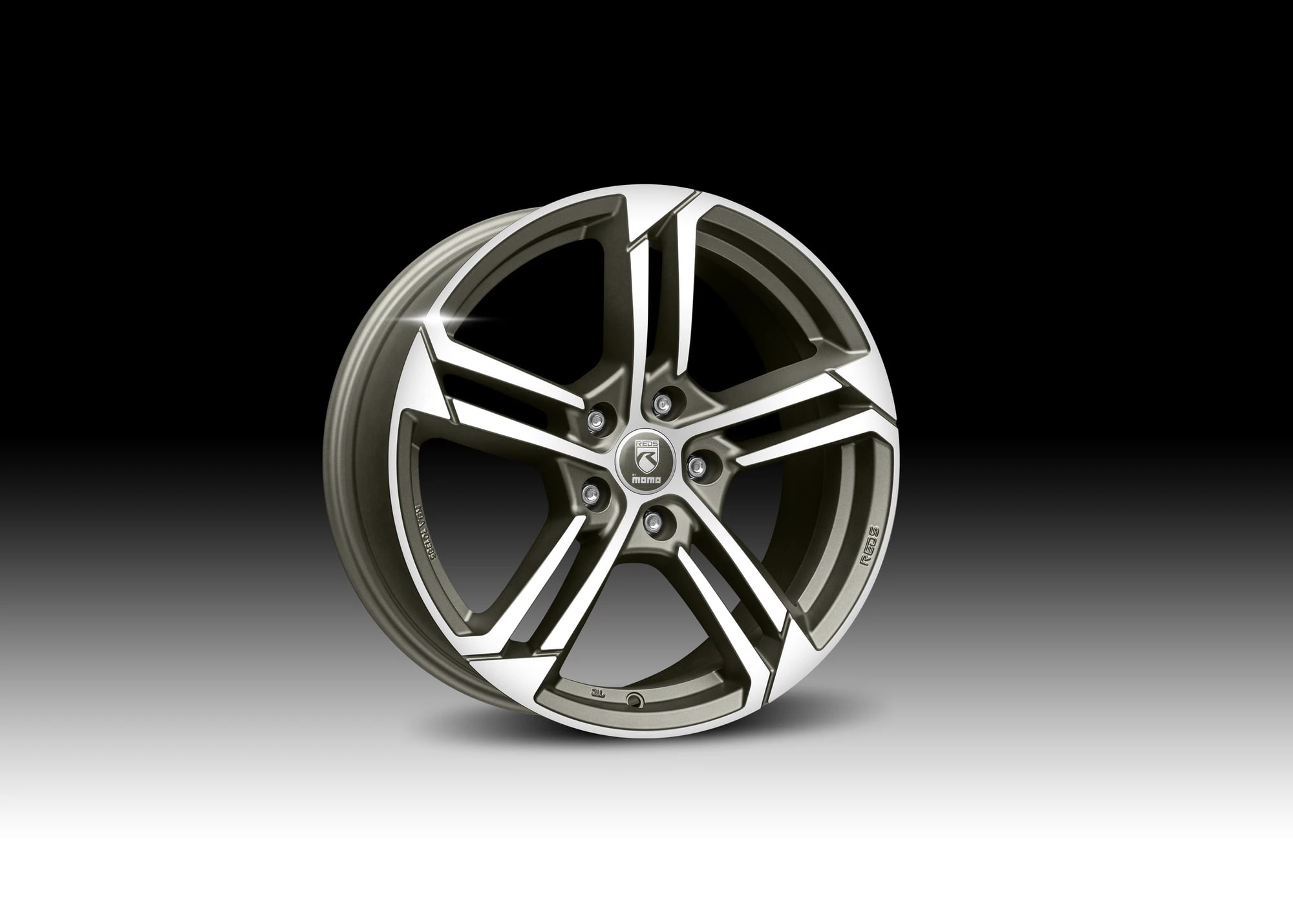 Jantă aliaj MOMO Twist Matt Graphite Polished 7J × R17, 4x98, ET37