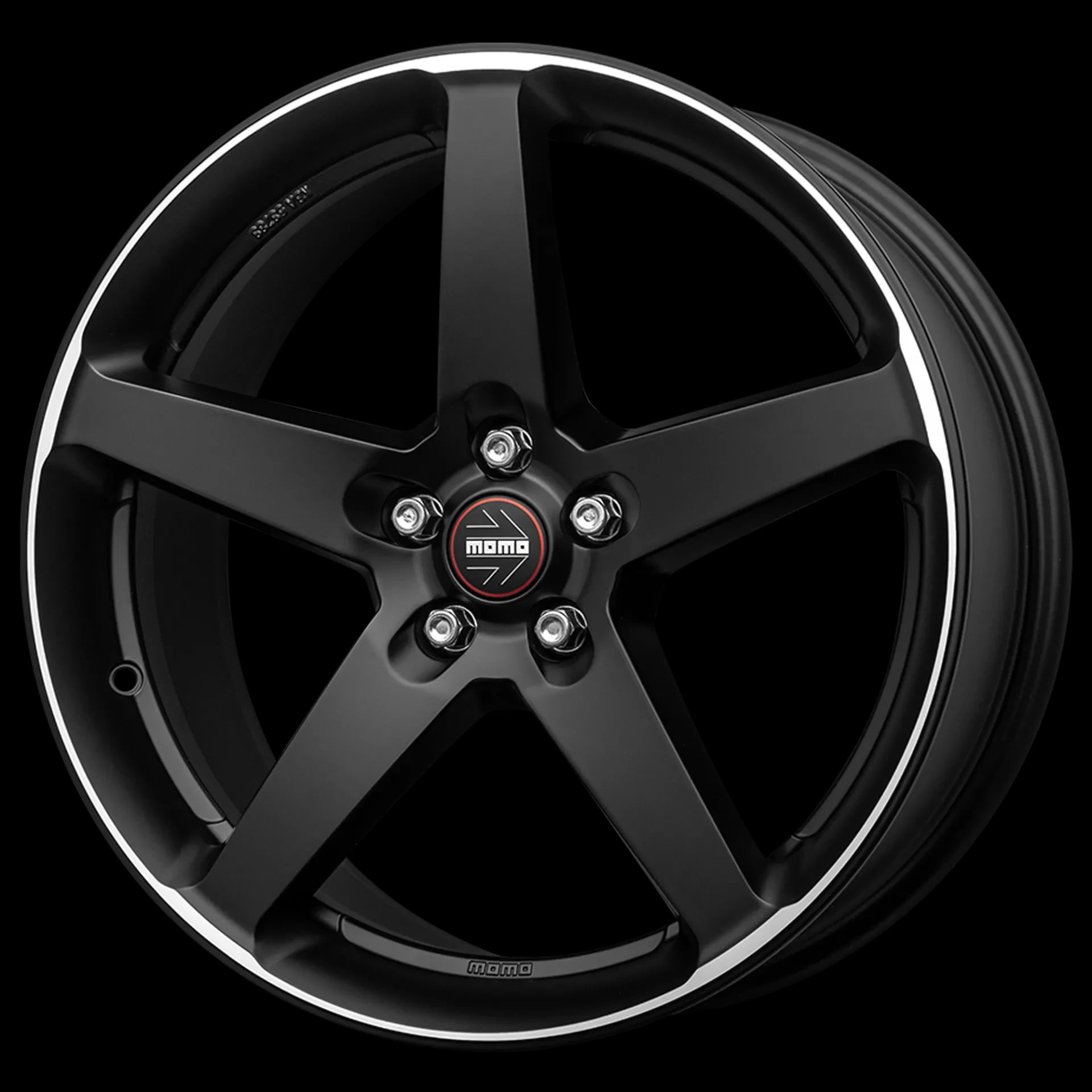 MOMO Five Matt Black Polished