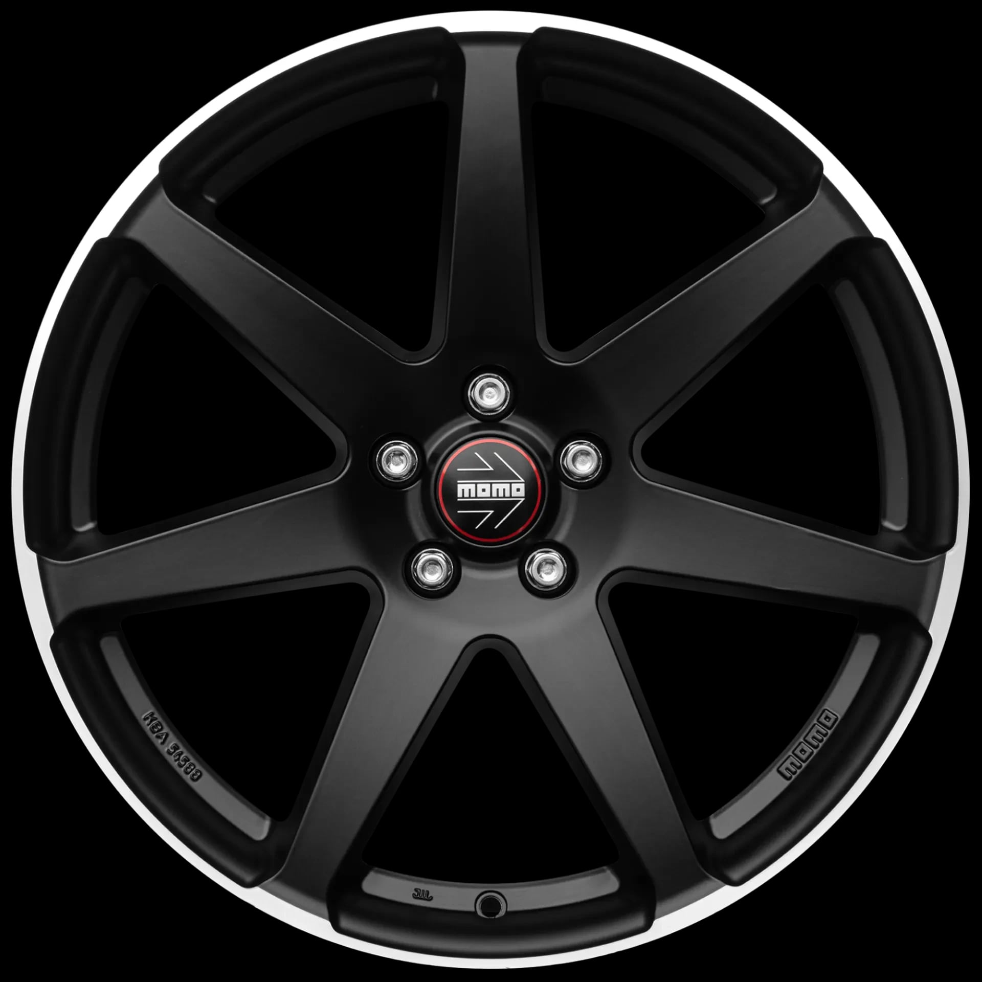 MOMO Seven Matt Black Polished