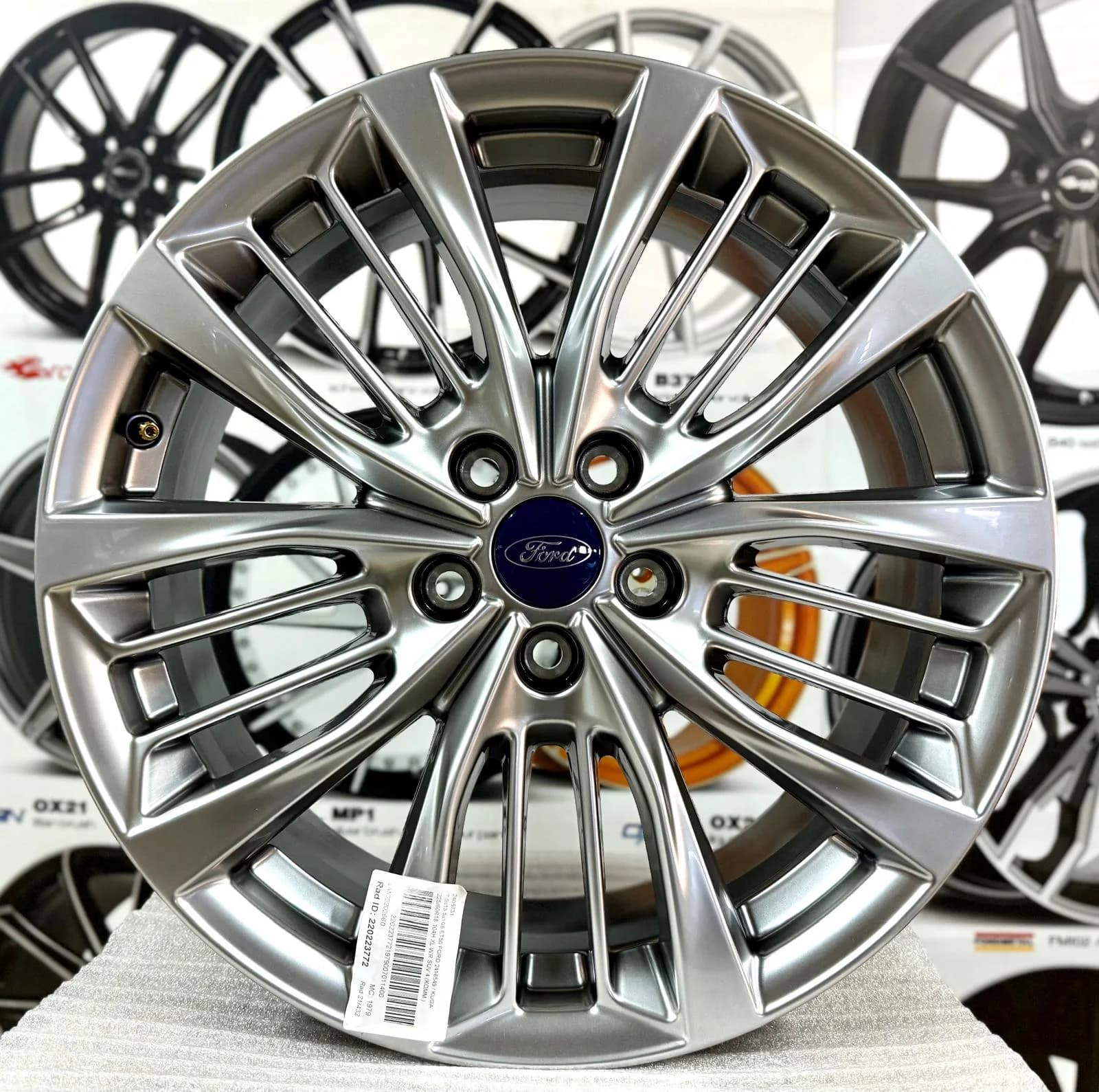 Jante aliaj Ford Kuga, Kuga new, C-Max, S-Max, Focus new, Galaxy, Mondeo new, Puma new, originale, 18", senzori presiune inclusi