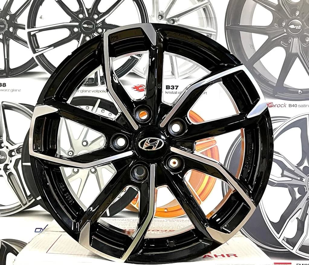 Jante aliaj Hyundai I30, I40, Elantra, IX35, IX20, Ioniq Hybrid, Kona Hybrid, Kona New, Veloster, 16"
