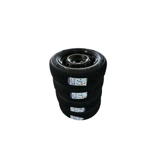 Magnetto Wheels Jante otel gama Dacia, 15 inch cu anvelope iarna 185/65r15 Laufenn, umflate si echilibrate