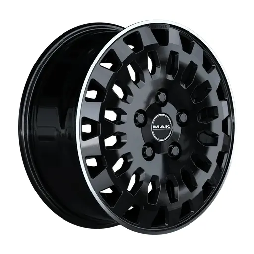 MAK OVERLAND GLOSS BLACK MIRROR RING